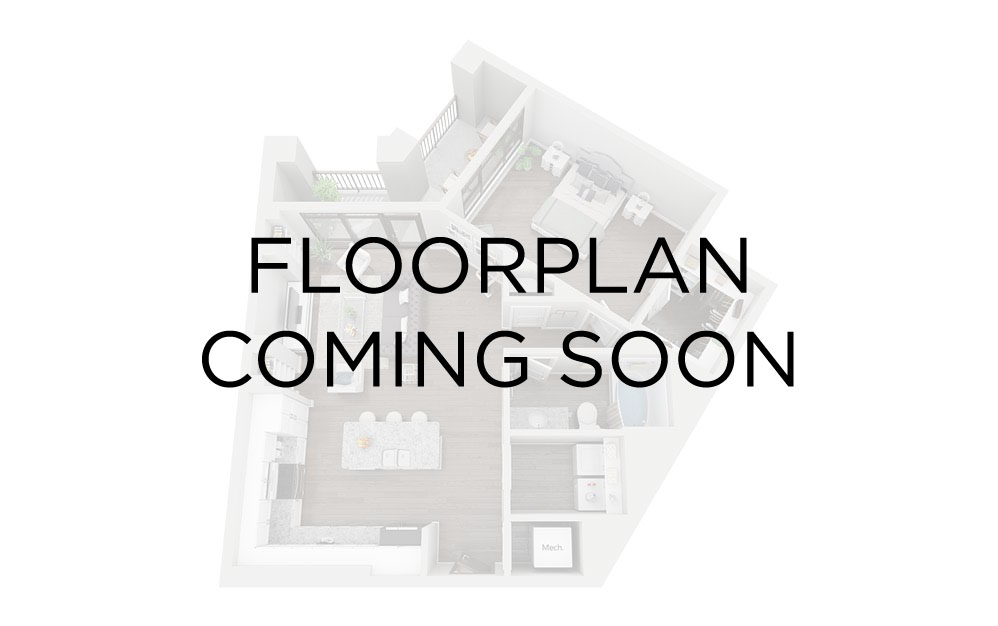 A1 - 1 bedroom floorplan layout with 1 bathroom and 690 square feet